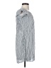 Snap 100% Rayon Stripes White Casual Dress Size S - photo 4