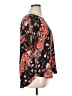 Maurices 100% Polyester Floral Black Short Sleeve Blouse Size 16 (1) - photo 4