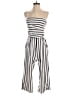 J for Justify Stripes Ivory Jumpsuit Size S - photo 1