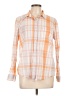 Gap 100% Cotton Plaid Orange Long Sleeve Button-Down Shirt Size L - photo 1