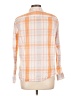 Gap 100% Cotton Plaid Orange Long Sleeve Button-Down Shirt Size L - photo 2