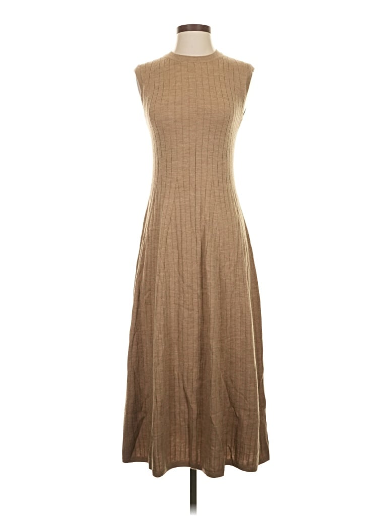 Pre-owned Br Standard Casual Dress In Brown