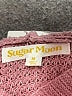 Sugar Moon 100% Polyester Pink Turtleneck Sweater Size M - photo 7