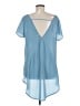 Torrid 100% Polyester Blue Short Sleeve Blouse Size Med Plus (00) - photo 2