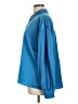 Petal Dew Solid Blue Long Sleeve Blouse Size L - photo 5