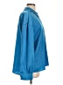 Petal Dew Solid Blue Long Sleeve Blouse Size L - photo 4