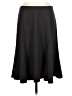 Worth New York Solid Black Brown Formal Skirt Size 10 - photo 1