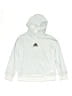 Adidas 100% Polyester Silver Pullover Hoodie Size 10 - 12 - photo 1