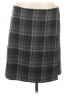 Eddie Bauer Plaid Gray Wool Skirt Size 12 - photo 1