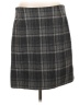 Eddie Bauer Plaid Gray Wool Skirt Size 12 - photo 2