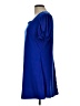 Assorted Brands Solid Blue Casual Dress Size L - photo 5