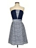 Francesca's Stripes Blue Casual Dress Size S - photo 1