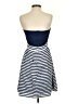 Francesca's Stripes Blue Casual Dress Size S - photo 2