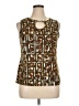 80 Park Brown Sleeveless Blouse Size XL - photo 1