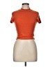 Shein Orange Short Sleeve Turtleneck Size 6 - photo 1