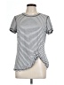Ideology Stripes Silver Gray Short Sleeve T-Shirt Size L - photo 1