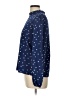 Shein 100% Polyester Polka Dots Blue Long Sleeve Blouse Size L - photo 5