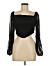Shein 100% Polyester Black Long Sleeve Blouse Size 8 - 10 - photo 1