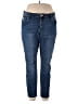 STS Blue Solid Blue Jeans Size 18 - photo 1