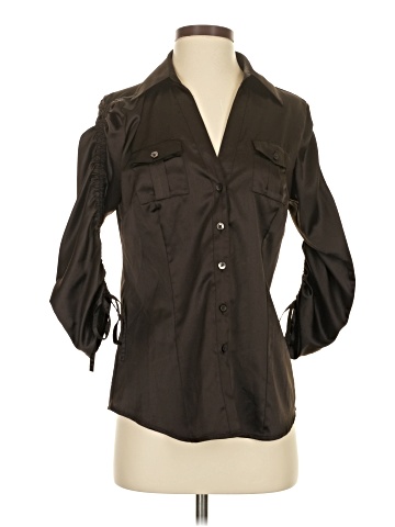 Ann Taylor Factory 3/4 Sleeve Button-Down Shirt (view 1)