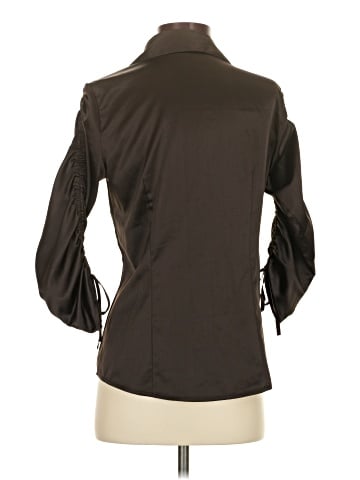 Ann Taylor Factory 3/4 Sleeve Button-Down Shirt (view 2)