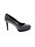 Tahari 100% Leather Gray Silver Heels Size 6 1/2 - photo 1