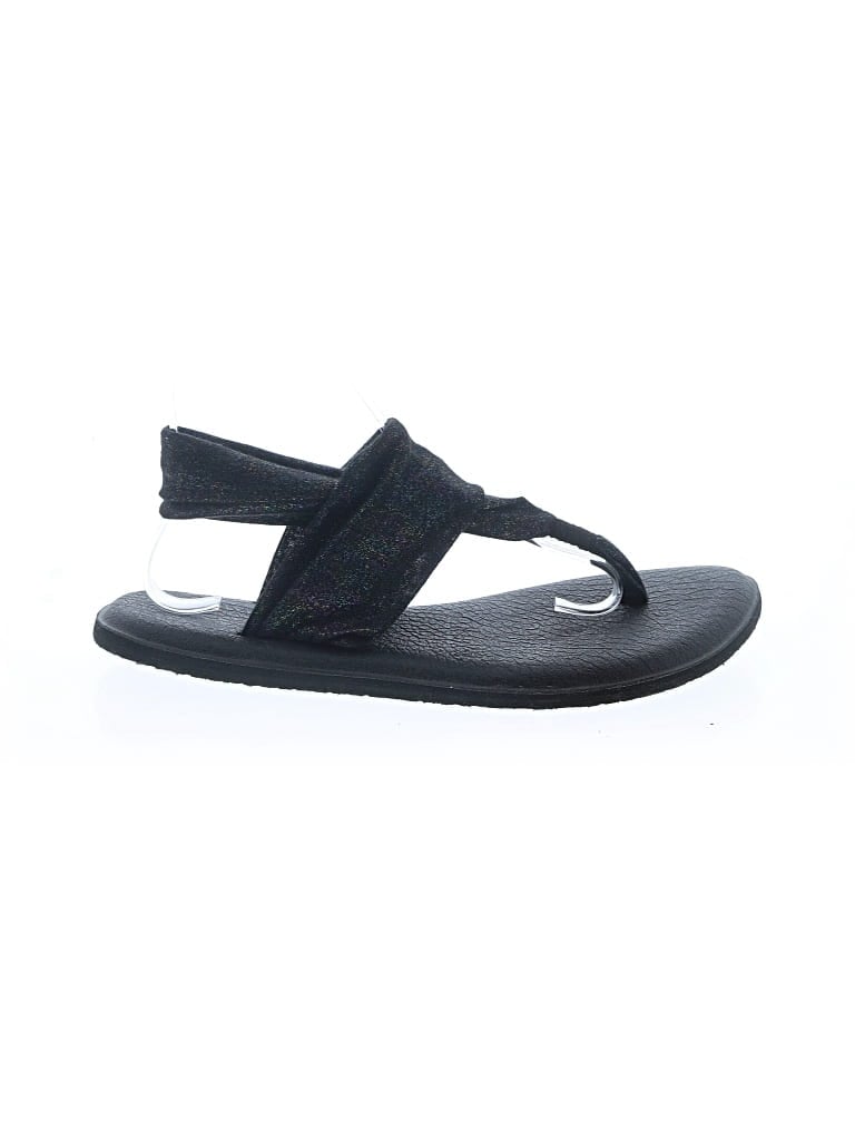 Pre-owned Sanuk Sandals In Black