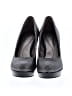 Tahari 100% Leather Gray Silver Heels Size 6 1/2 - photo 2