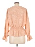 She + Sky 100% Polyester Orange Long Sleeve Blouse Size L - photo 2