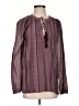 Dylan Burgundy Purple Long Sleeve Blouse Size XS - photo 1