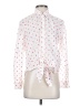 Ann Taylor LOFT Hearts White Long Sleeve Blouse Size S - photo 1