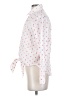 Ann Taylor LOFT Hearts White Long Sleeve Blouse Size S - photo 5