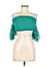 L'Atiste by Amy 100% Polyester Green Teal Sleeveless Blouse Size M - photo 1