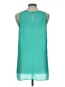 Lush 100% Polyester Teal Sleeveless Blouse Size L - photo 2