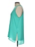 Lush 100% Polyester Teal Sleeveless Blouse Size L - photo 5