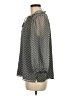 Vince Camuto 100% Polyester Print Black Gray 3/4 Sleeve Blouse Size M - photo 5