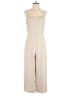 Babaton 100% Polyester Solid Tan Ivory Jumpsuit Size 6 - photo 1