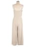 Babaton 100% Polyester Solid Tan Ivory Jumpsuit Size 6 - photo 2