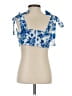 Unbranded 100% Polyester Blue Sleeveless Blouse Size S - photo 2