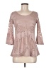 BKE Tan 3/4 Sleeve Top Size M - photo 1