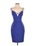 Bebe Solid Blue Cocktail Dress Size 0 - photo 1