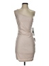Emerald Sundae Metallic Tan Cocktail Dress Size S - photo 1