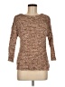 Chico's 100% Cotton Tweed Brown Pullover Sweater Size Med (1) - photo 1
