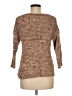 Chico's 100% Cotton Tweed Brown Pullover Sweater Size Med (1) - photo 2