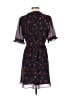 Madewell 100% Polyester Floral Black Casual Dress Size 2 - photo 2