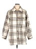 Old Navy 100% Polyester Plaid Ivory Coat Size XL - photo 1