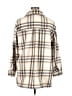 Old Navy 100% Polyester Plaid Ivory Coat Size XL - photo 2