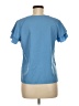 Shein Blue Short Sleeve Top Size 6 - photo 2