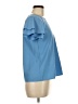 Shein Blue Short Sleeve Top Size 6 - photo 4