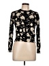 Assorted Brands Floral Black Cardigan Size L - photo 1